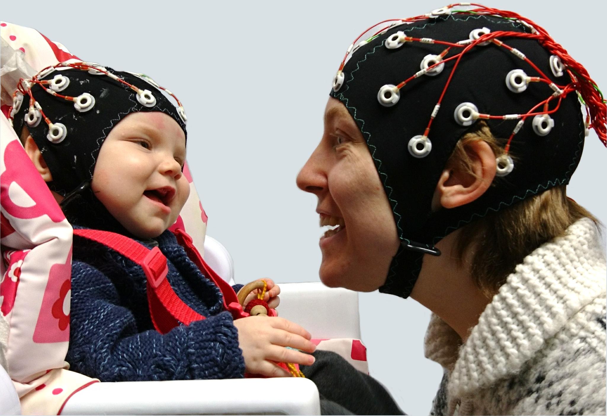 Eye contact with your baby helps synchronise your brainwaves!
